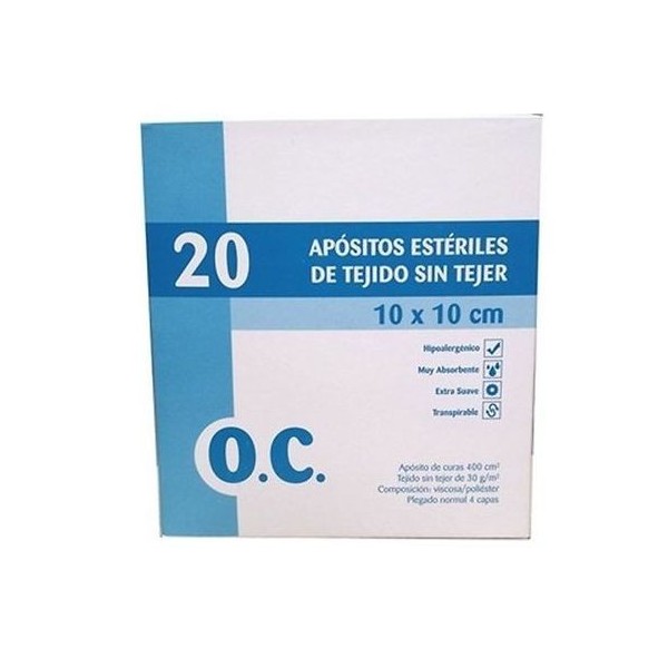 O. C. Apósitos Estériles Sin Tejer 10 x 10 cm 25 sobres