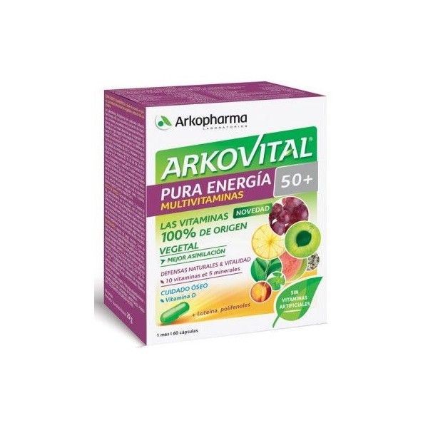 Arkovital Pura Energía Senior 50+ 60 Cápsulas